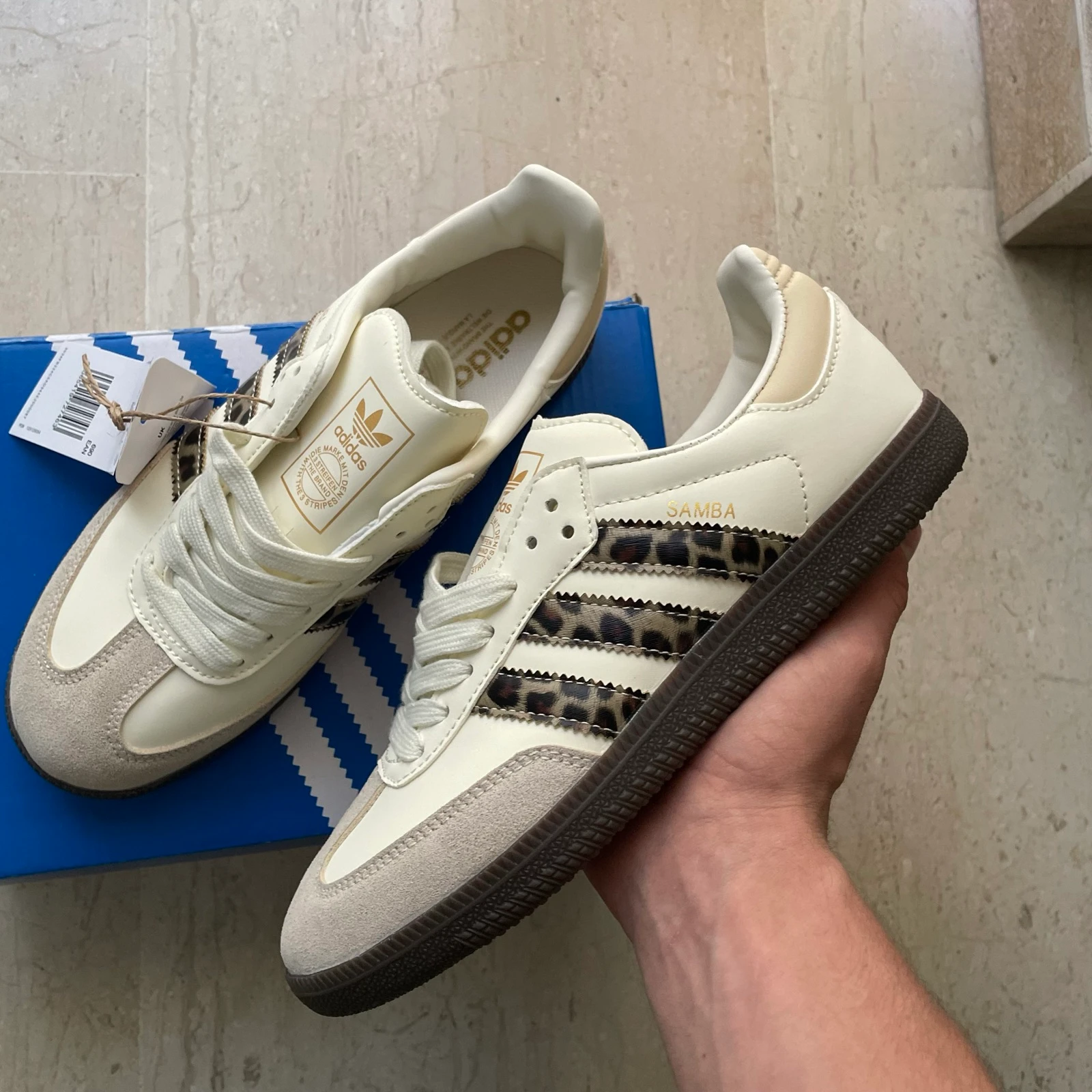 Adidas Samba OG J Leopard Beige Talla 38 – photo 2